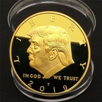 ドナルドトランプ記念コイン2018-2020アメリカ大統領総選挙ゴールドコインシルバーバッジメタルクラフト4スタイル速い配達