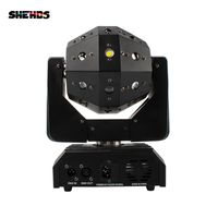 Shehds Professional Stage Light 16x3w LED Football Football Beamlaser Moving Head Light RGBW Rosso Green Laser Flash Stroboscopica Colorful Rock Lighting