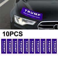 10Pcs / Set Trump Make America Great Again Voiture Autocollant De Voiture Trump Re-Election 2020 Autocollant De Voiture Fenêtre De Voiture Autocollants pour voiture DH1035