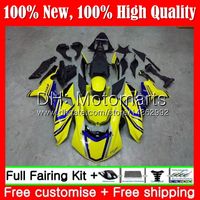 Injection Body For YAMAHA YZF R1 1000 Yellow black YZFR1 15 16 17 101MT7 YZF-1000 YZF R 1 YZF1000 YZF-R1 2015 2016 2017 Fairing Bodywork