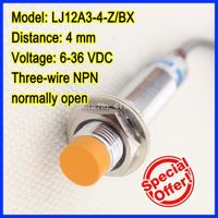 Livraison gratuite VRAIE LJ12A3-4-Z / BX 4mm détecteur de proximité inductif à trois fils NPN normalement ouvert