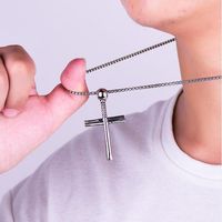 2020 Crucifix Cross Pendant Necklace Bracelet Gold silver Gu...