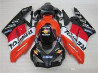 100% kit de carénage pour Honda CBR1000RR 2004 2005 carénages noir rouge fixé CBR1000RR 04 05 OT14