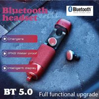 Новый Modle VJ212 TWS Беспроводные наушники Bluetooth V5.0 с металлическими DOS оболочкой и тканевым стереозвуком звуком с микрофоном розничная упаковка