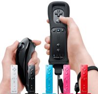Hot Game Motion Plus Remote Nunchuck Controller Wireless Gaming Nunchuk контроллеры для Wii игр консоли с Silicon Case ремень MQ50