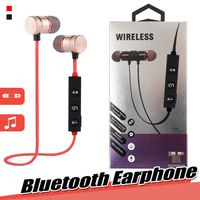 Auricolari Bluetooth Cuffie wireless con microfono Chiamate Auricolari musicali Cuffie sportive magnetiche stereo per Iphone Samsung con pacchetto