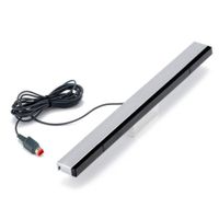 Receptor de barra de sensor de movimiento de rayos infrarrojos de infrarrojos por cable para Wii y Wii U Console Barco rápido de alta calidad