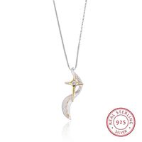 S925 Sterling Silver personalizzato placcato oro croce pendente con collana unica personalità di lusso per amante ragazza madre regalo