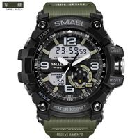 남성 스포츠 시계 relogio SMAEL SL1617, LED 크로노 그래프 손목 시계, 군사 시계, 디지털 시계, 남성 소년을위한 좋은 선물, 수송선