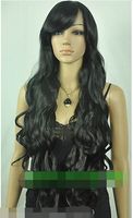 Synthetic fibre queen New wig Black long Cosplay Curly Heat Resistant wig for women wig