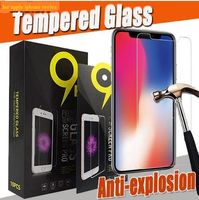 Tempererat glasskärmskydd 2.5d 9h för iPhone 11 Pro 2019 XS Max XR X 8 7 6 6s plus 5 5s SE Tough Protective med svart paket