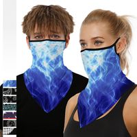 Sıcak tarzı dijital baskılı toz tasarım yüz maskesi boyun açık yürüyüş ve bisiklet earmuffs üçgen havlu maske