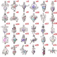 600 designs pour vous choisissez -pearl cage perles de cage cage pendentif pendentif aroma d'huile essentielle diffuseur mail bricolage collier boucles d'oreilles bracelet bijoux
