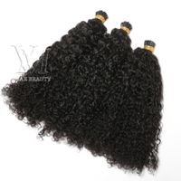 Vmae vietnamesische natürliche Farbe 1G Strang 100g vorgebundene Keratin Fusion Custom Kinky Curly I Tipp menschliches Haarverlängerung