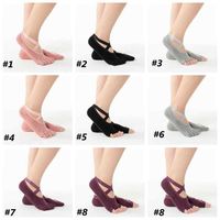 Cotton Yoga Socks Five-finger Wear-resistant Non-slip Four Season Breathable Split Toe Point Floor Socks Sport Socks ZZA2093 50Pcs