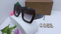 2020 Популярные Солнцезащитные очки Роскошные Женщины Бренд Дизайнер 0083S Квадратный Лето Стиль Полный Кадр Высокое Качество УФ Защита Смешанный Цвет Смешанный Поставляется с коробкой