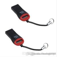 HK Universal Black USB 2.0 Micro SD TF Flash Memory Card Reader Mini Adapter do komputera przenośnego PC