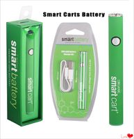 Popular Smartcart Bateria 380 mAh Pré-aqueça Variável Tensão Vape Pen Smart Cart Inferior Carga USB Passthrough E Cig Vaporizador para 510 Tanques