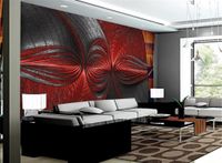 Papier peint pas cher Simple salon en relief abstrait TV fond peinture décorative papier peint 3d Digital Print Wallpaper