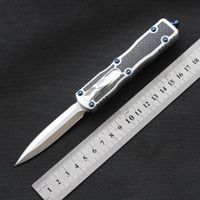 전면 D2 강철 블레이드 탄소 섬유 인 Lay 6061-T6 손잡이 Survival Knives 유틸리티 포켓 EDC 캠핑 헌팅 도구