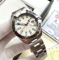 Herrenuhren Automatikwerk 43mm mit Krone 316L Edelstahl-Bügel-Männer wasserdichte Armbanduhr-Uhren für Männer