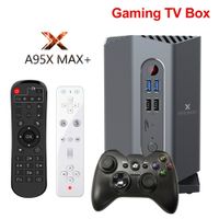 Gaming TV Box Android 9.0 A95X MAX+ Smart TV BOX 4GB 64GB Amlogic S922X Dual mimo Wifi 4K 1000M PLEX Media Server