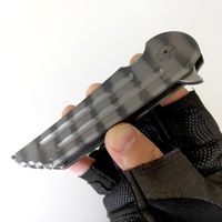 Ограниченная настройка версия Kwaiback Складной нож S35VN Blade Burnt Texture Text Textanium Ручка Ножи Открытый Кемпинг Охота Кармана EDC Инструменты Тактические Ножи