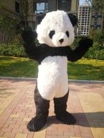 Hochwertige reale Abbildungen deluxes nettes Pandamaskottchenkostüm Maskottchen-Zeichentrickfilm-Figur-Kostüm-erwachsene Größe geben Verschiffen frei