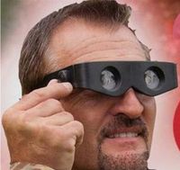 2019 nova moda óculos portáteis estilo pesca binóculos lupa preto telescópio para caminhar concerto 10 pçs / lote
