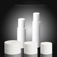 30ml 50ml leere weiße Airless-Kosmetik Pumpflasche Behälter, 15g 30g 50g Cremetiegel Reise für kosmetische Hautpflegecreme F1866