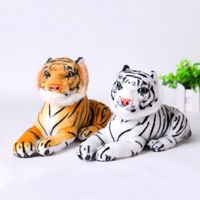 Горячие Продажи Kawaii Симпатичные белые желтые 20 см Тигры плюшевые игрушки симуляторы тигры мягкие фаршированные куклы детские подушки плюшевые детские игрушки