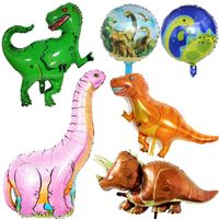 Jätte dinosaurfolie ballong pojkar djur ballonger barns dinosaur party födelsedag dekorationer helium ballonger barn leksaker blandad stil dhl