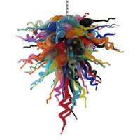 Modern Lamps Colored Chandeliers 36 Inches High Chain Pendan...