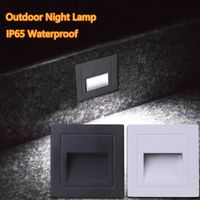 Square 3W IP65 LED Stair Light Step Light Recessed buried la...