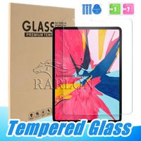 Película de protetor de tela clara de vidro temperado premium para ipad pro 9.7 2018 10.5 10.2 12.9 polegadas 2019 mini 3 4 5 6 ar com pacote de varejo duro