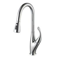 2020 2012 New Single Hole Kitchen Faucet And Shower Spring Pulling
