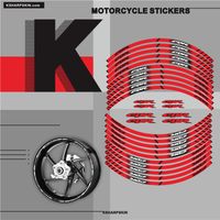 Motorcykel Rim Reflekterande logotyper och dekaler Skydd Klistermärken Multicolor Vattentät tejp för Honda CBR 1000 600