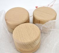 DHL 50 шт. Bins Boxes Маленький круглый деревянный камень для хранения корпус винтажные декоративные натуральные ремесло ювелирные изделия свадебные аксессуары