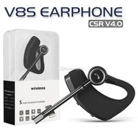 V8 V8S Высокое качество Bluetooth-наушники CSR 4.0 Бизнес стерео наушники гарнитура с микрофоном Наушники голосового управления с Crystal Box