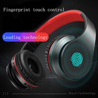 Smart Bluetooth headphones fingerprint touch cotrol portable...