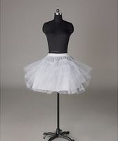 In stock Petticoats Wedding Accessories 3 Layers Hoopless Short Crinoline White Flower Girl Dress Kids Princess Underskirt