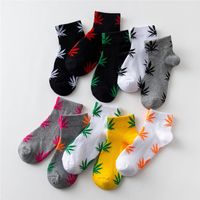 30 Farben Weihnachten plantlife Socken Qualitätsbaumwollkurzesocken Skateboard Hiphop-Ahornblatt-Sportsocken Freies Verschiffen