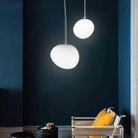 Современные подвесные светильники светодиодный глобус стеклянный тушь для гостиной спальня кухня освещение