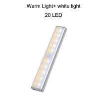 Decorative Objects PIR Motion Sensor LED Light USB Wireless LEDs Kitchen Wall Lamp 3Mode Brightness Level 30 t Wardrobe Under Cabinet Lights