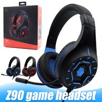 Z90 Kopfhörer Gaming Headset mit Stero Sport Eearphones für PC Smartphone mit Mikrofon Noise Reduction in Box