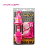 Waxmaid Nectar Collector Kit smoking accessories mini glass dab rig oil burner for retial ship from CA local warehouse