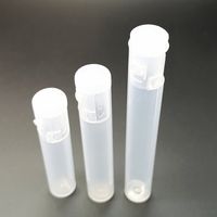 Hot Sale PVC Childproof Packing Transparent Screw on Top Plastic Tube for Atomizers Vape Carts 510 Thread Cartridegs Pre Roll Package