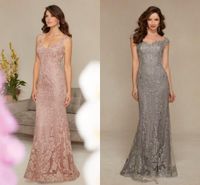 Modest Lace Appliques Long Mermaid Mother of the Bride Dress...