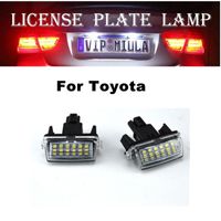 Para a Toyota Camry YARIS EZ VIOS LED COROLLA matrícula Lâmpada Cor Branco Car LED Light Acessórios Tamanho 61x29x62mm