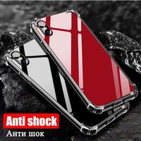 Ultra-fina almofada de ar anti-knock espelho suave tpu case transparente limpar casos de telefone celular capa para iphone x xs max xr 6 7 8 plus dhl